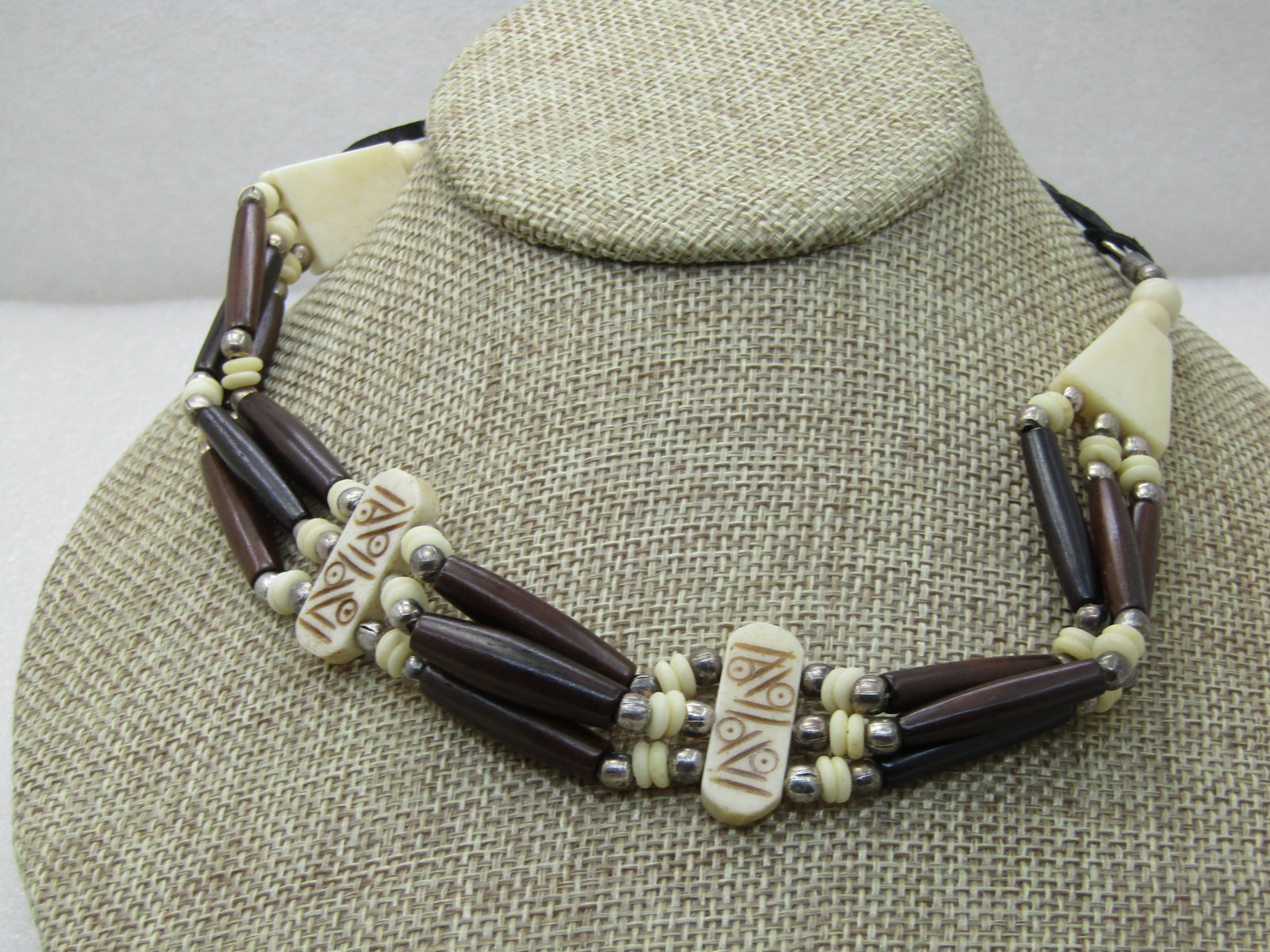 Vintage Costume Warrior/Tribal Necklace, Unisex, 31" - 5
