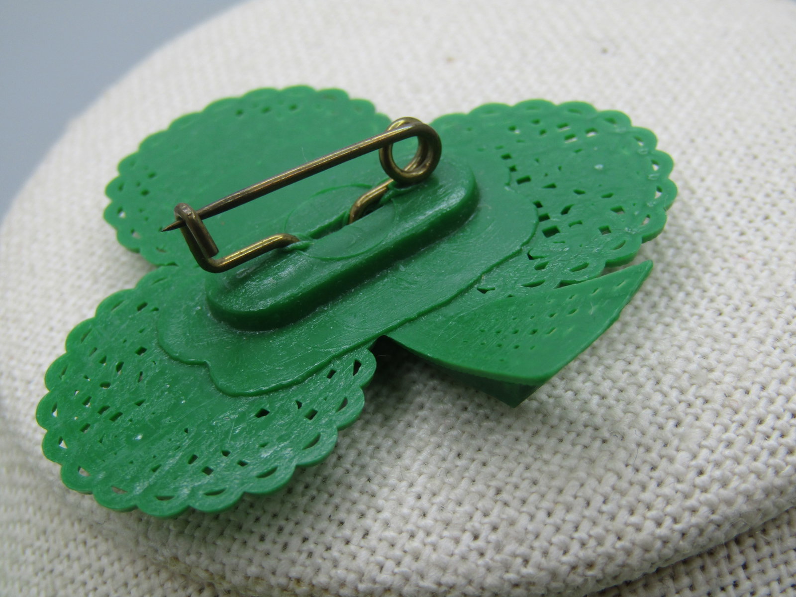 Vintage Irish/St. Patrick's Day Necklace & Clover Brooch, 1960's-1980 - 4