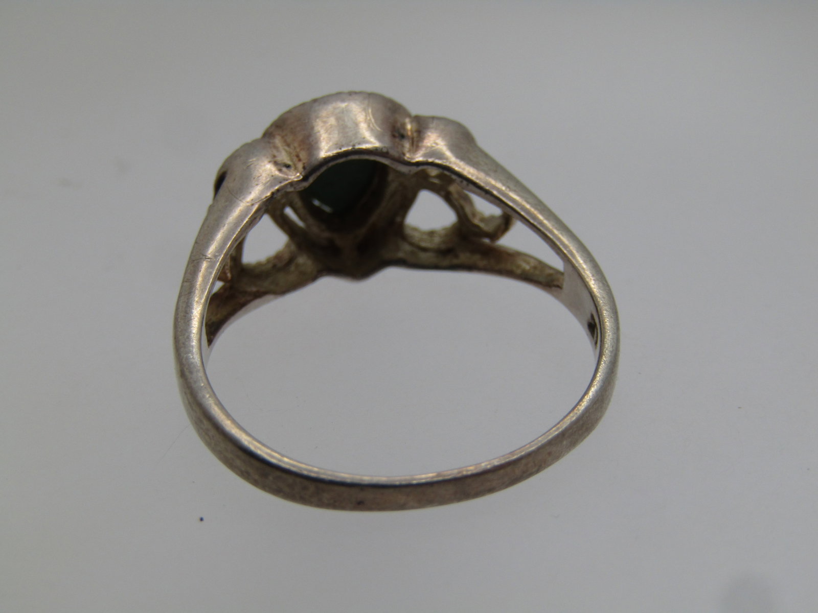 Vintage Sterling Turquoise Southwestern Ring, Sz. 9.5, 1970's-1980's - 7
