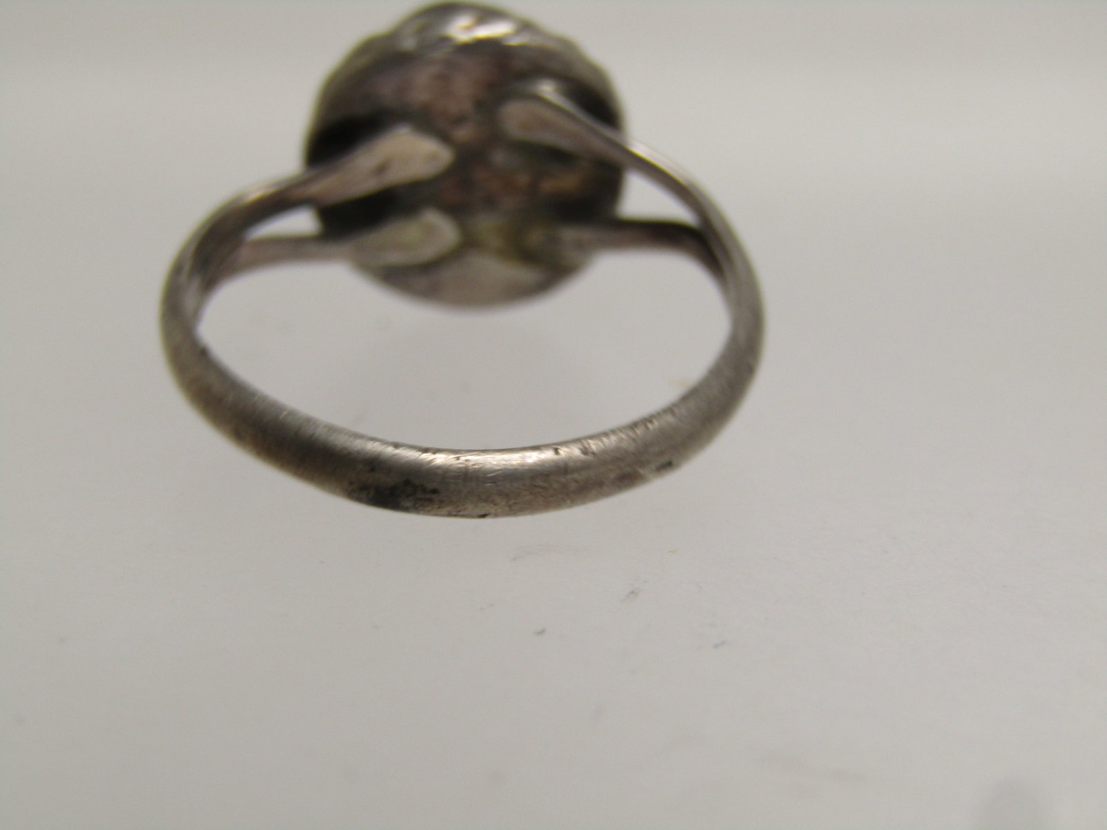 Vintage Sterling Southwestern Turquoise Ring, Sz. 5.75, 1960's-1970's - 6