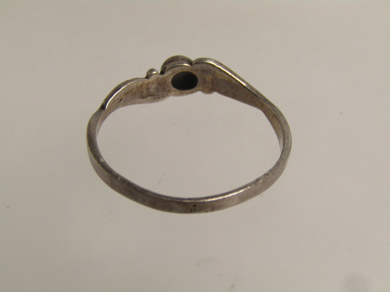 Vintage Sterling Southwestern Onyx Ring, Sz. 7.5. 1960's-1970's. - 4
