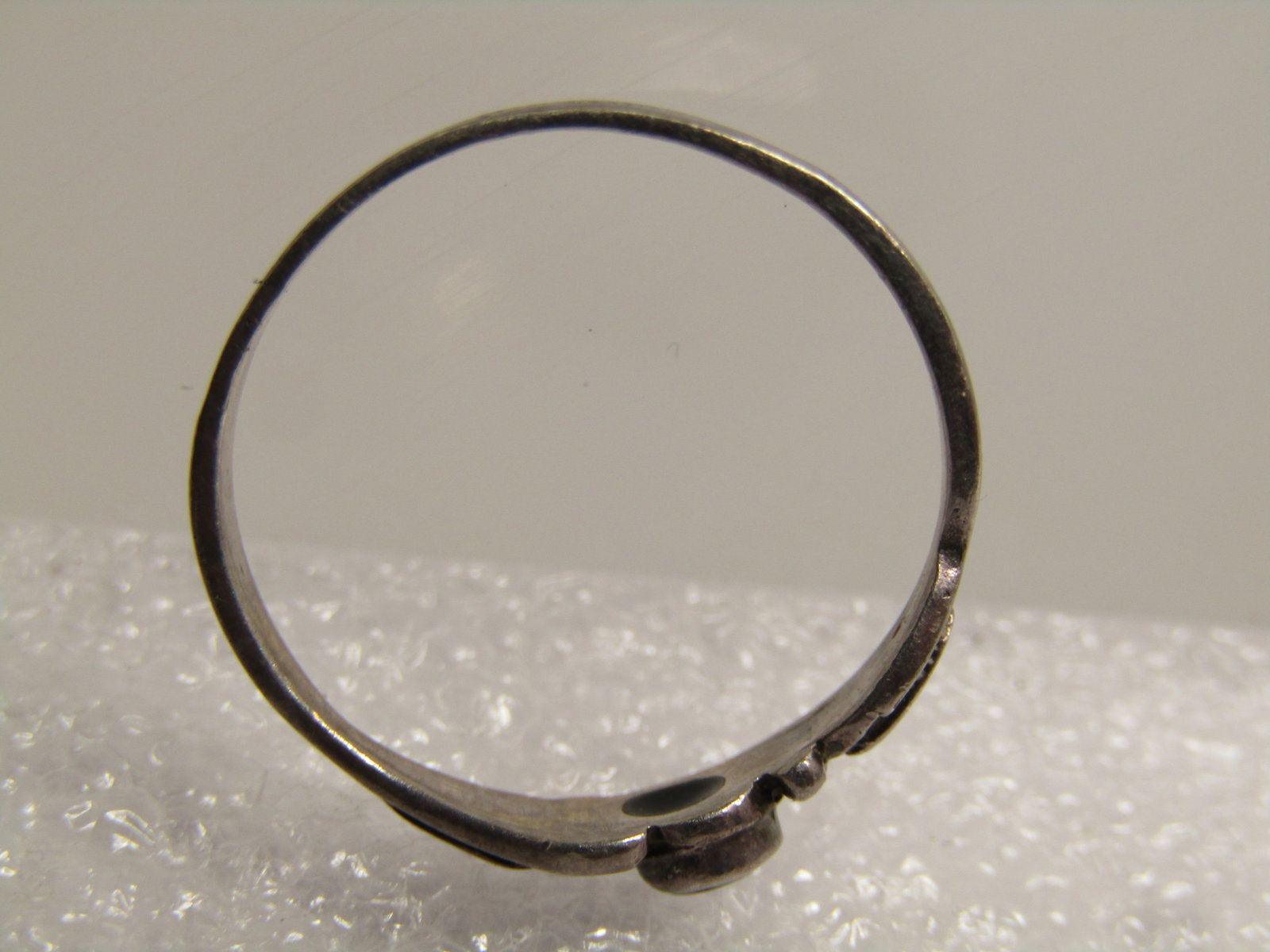 Vintage Sterling Southwestern Onyx Ring, Sz. 7.5. 1960's-1970's. - 6
