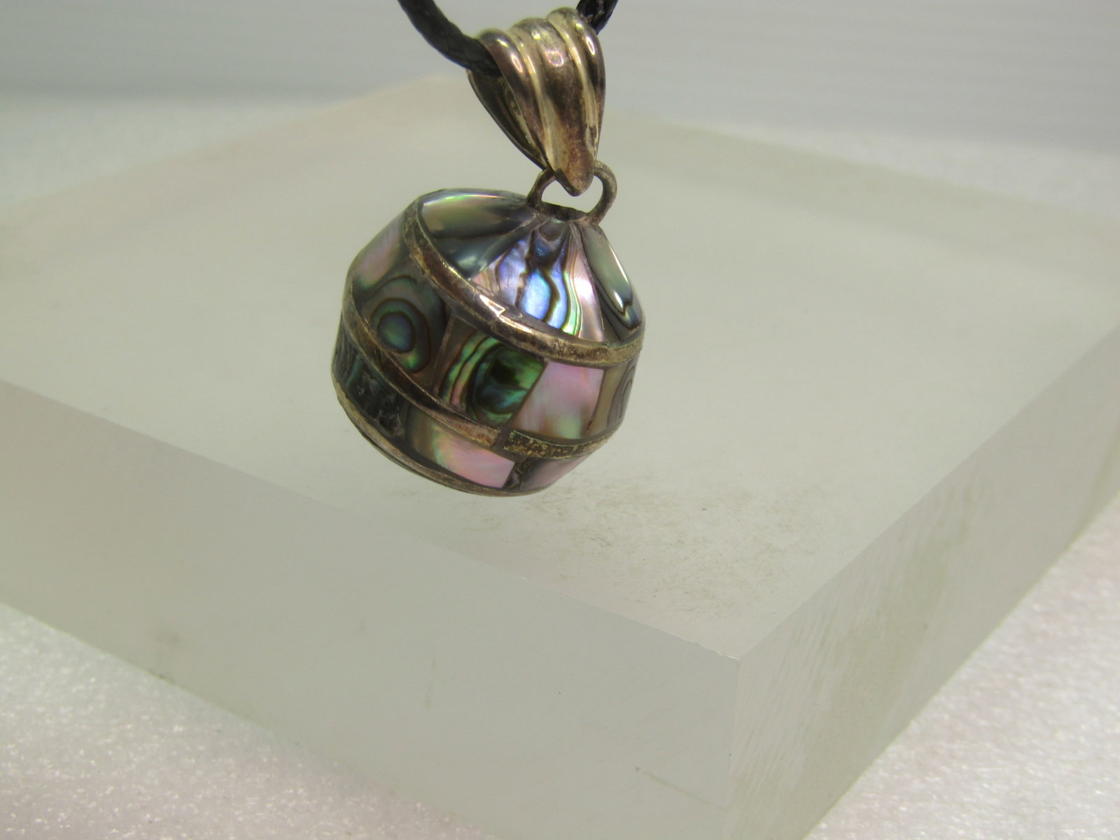 Vintage Sterling Abalone Chime/Harmony Pendant/Necklace, 24", 1960's-1970's - 6