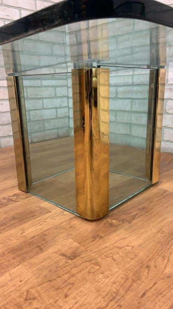 Mid Century Modern Waterfall Coffee Table and Console Table by Leon Rosen for Pace Collection - Set - 3