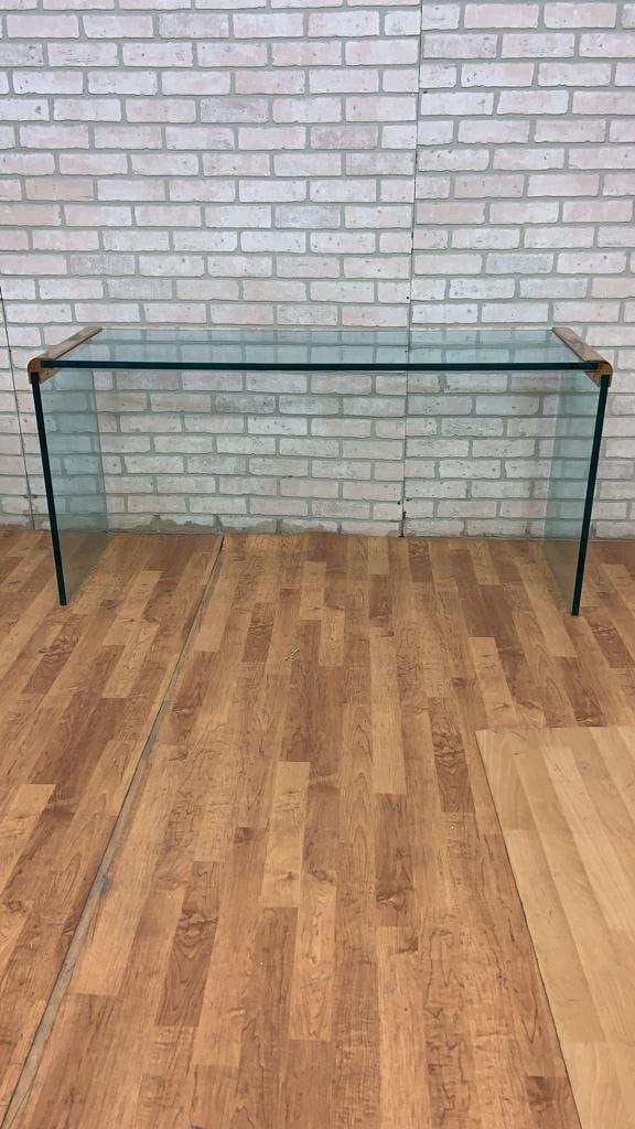 Mid Century Modern Waterfall Coffee Table and Console Table by Leon Rosen for Pace Collection - Set - 7