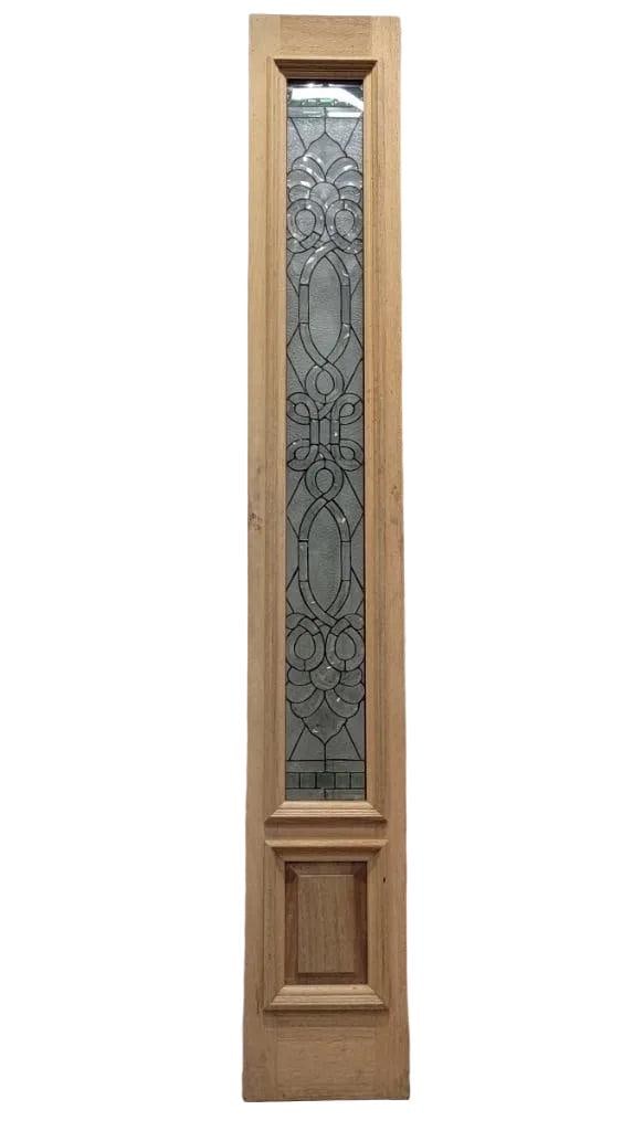 Vintage Mahogany Door and Two Sidelights - 4