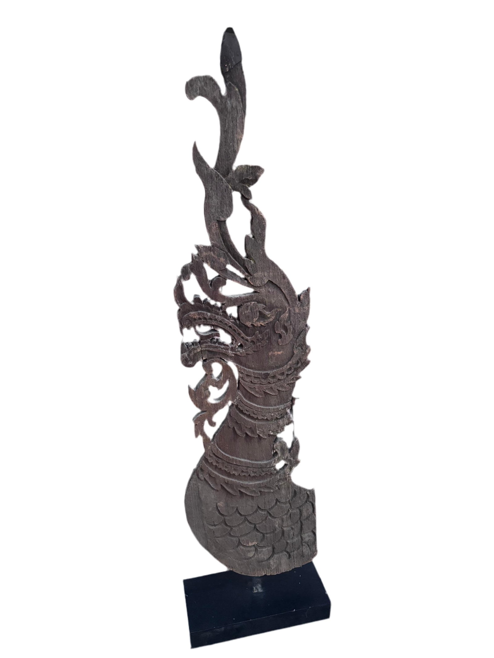 Antique Thai Naga Temple Finial - 2