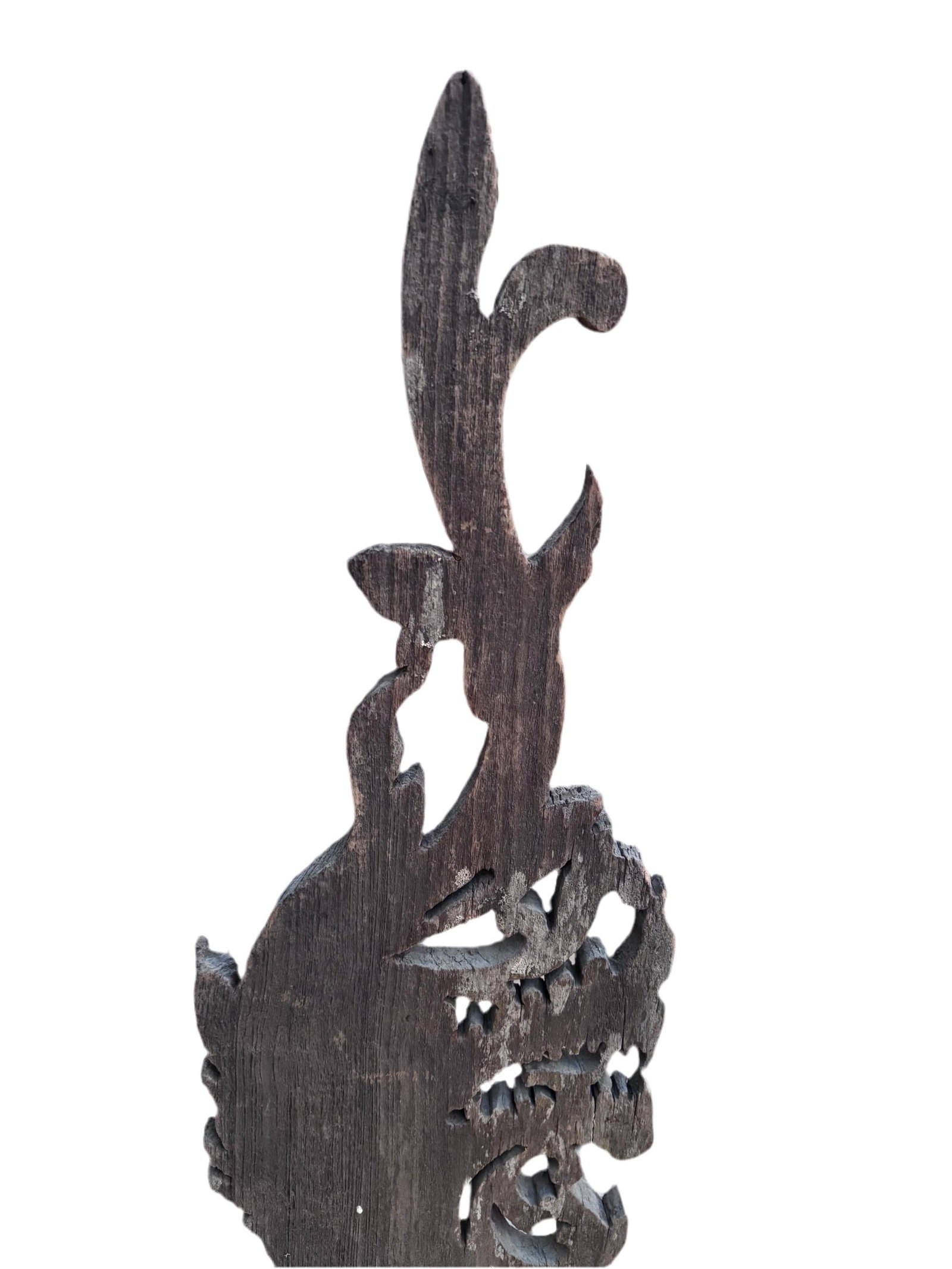 Antique Thai Naga Temple Finial - 4