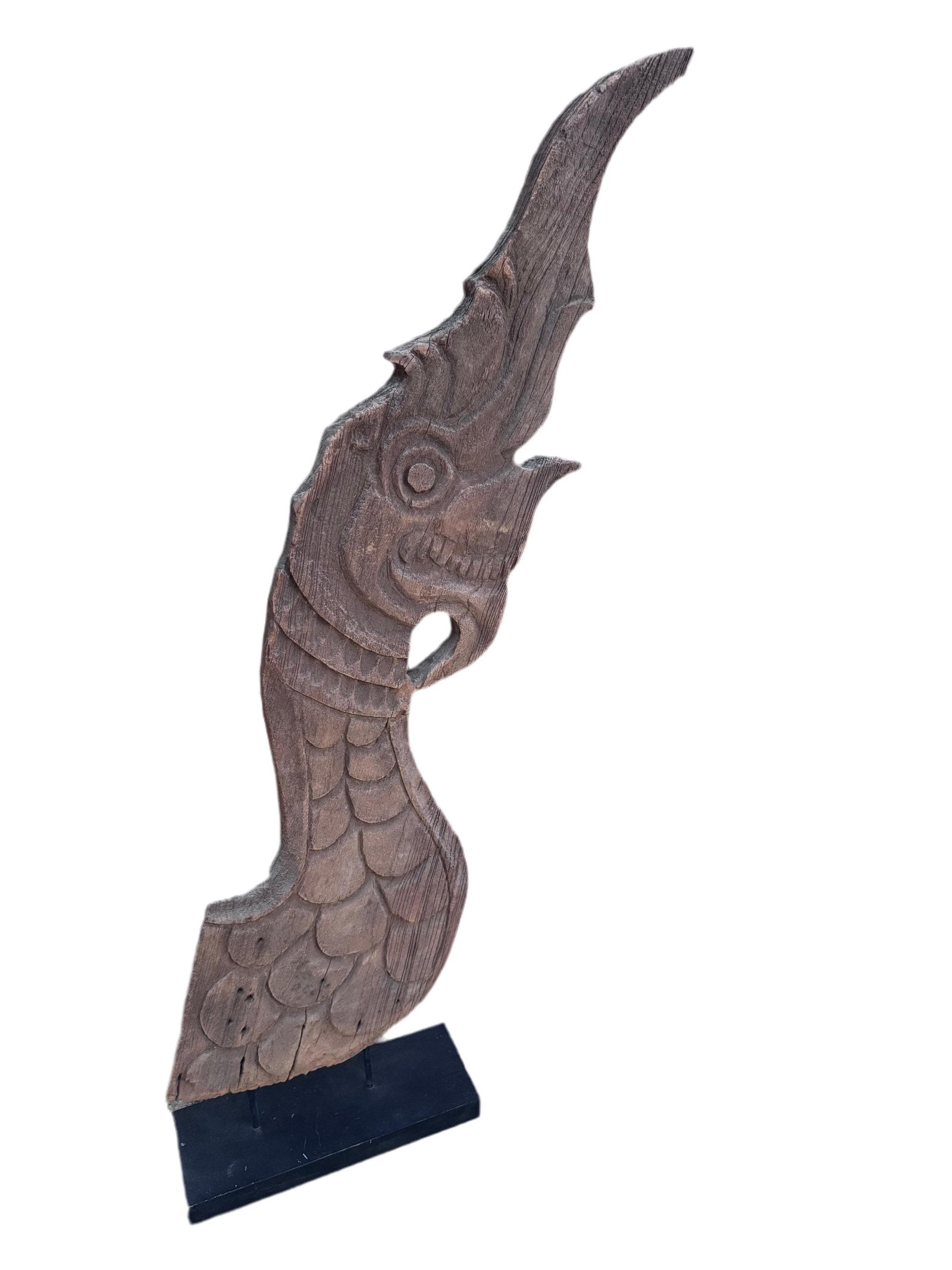 Antique Thai Naga Temple Finial - 2