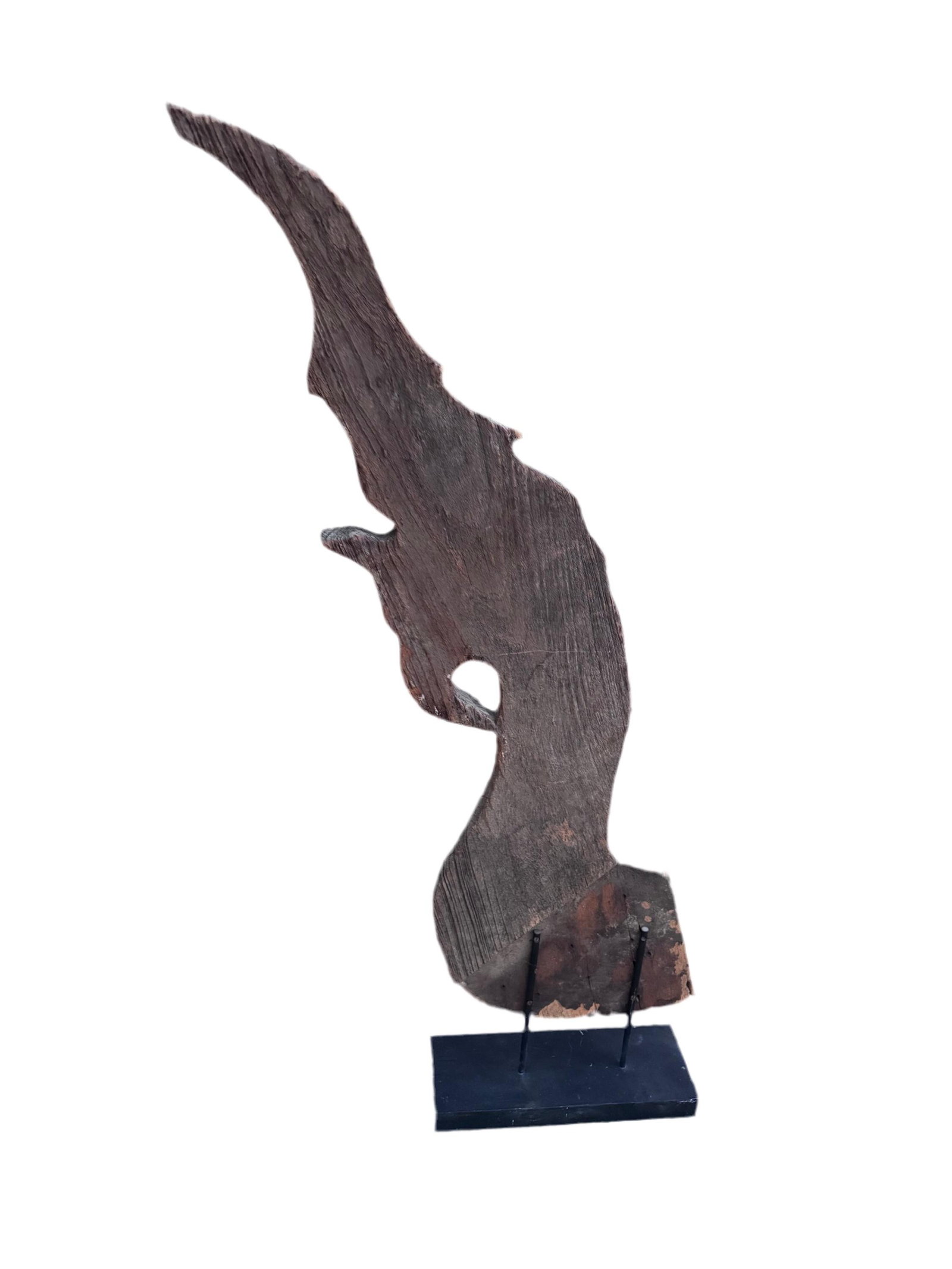 Antique Thai Naga Temple Finial - 5