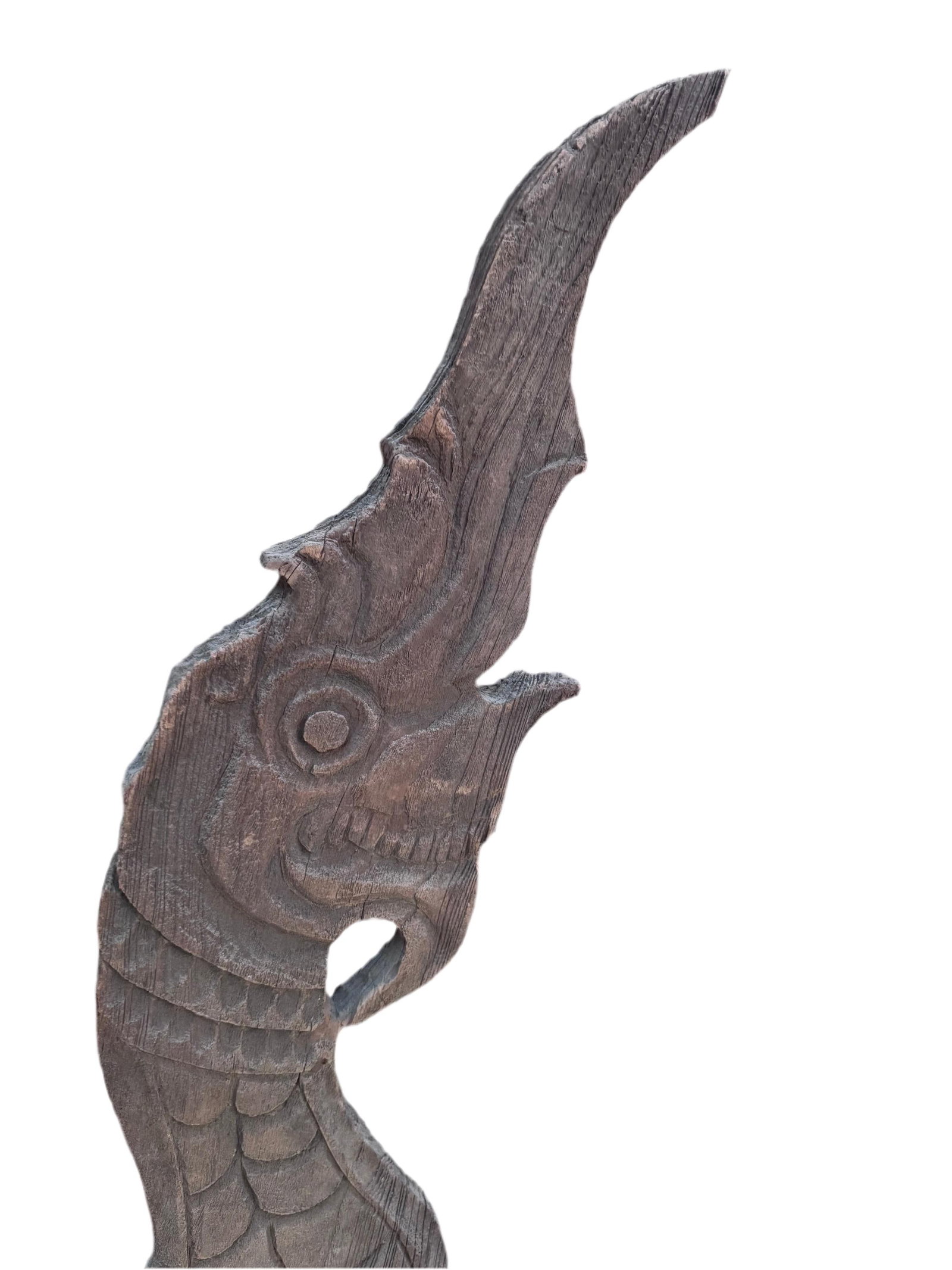 Antique Thai Naga Temple Finial - 8