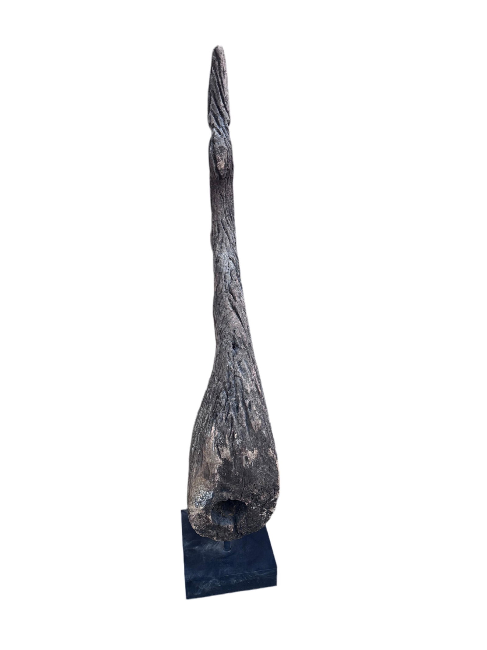Antique Thai Naga Temple Finial with a Bell - 5