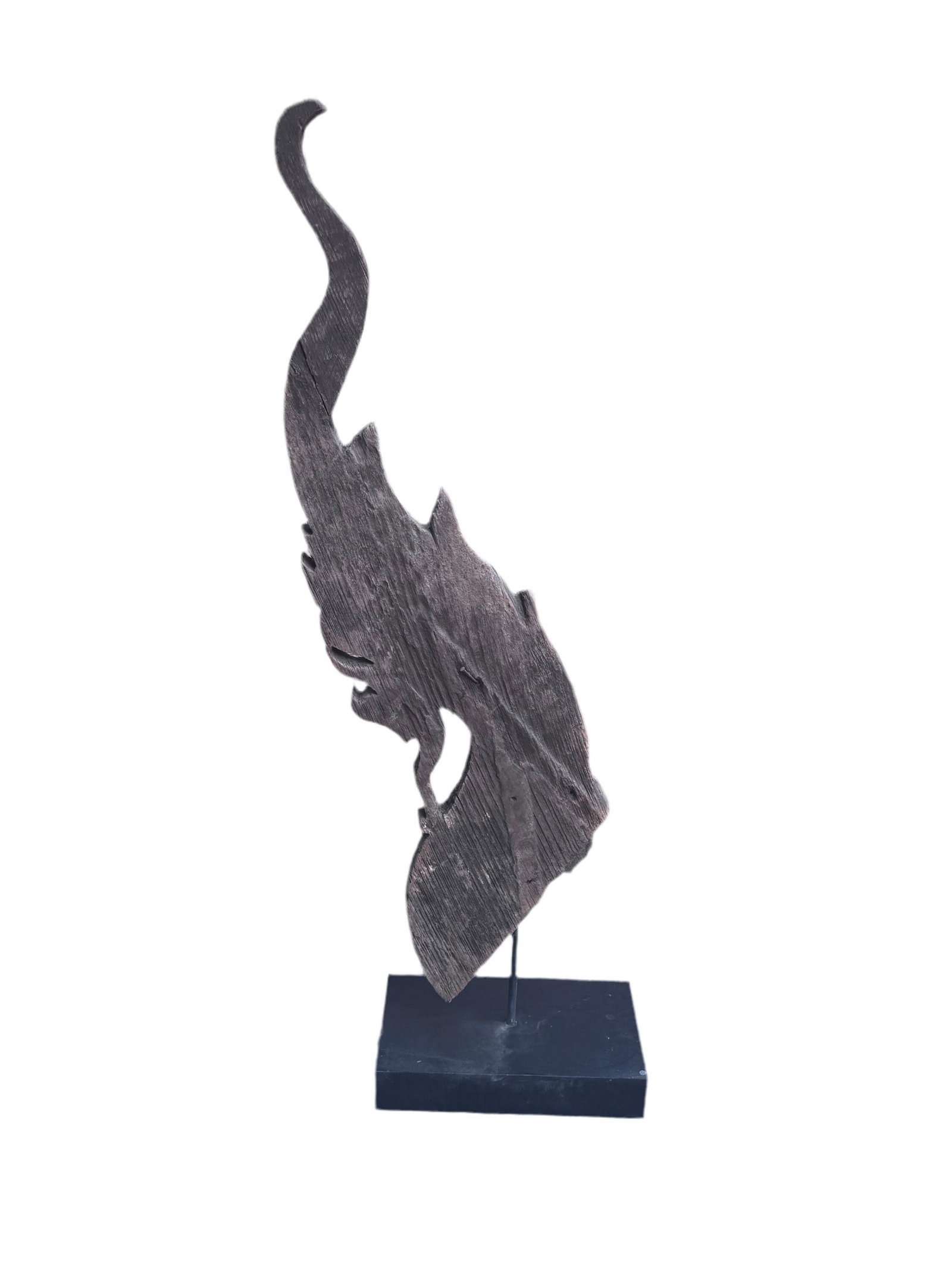 Antique Thai Naga Temple Finial - 3