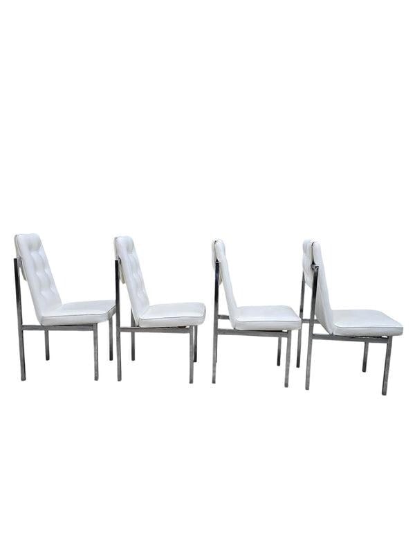 MCM Cal-Style Furniture Mfg. Chrome High Back Dining Chairs – Set of 6 - 3