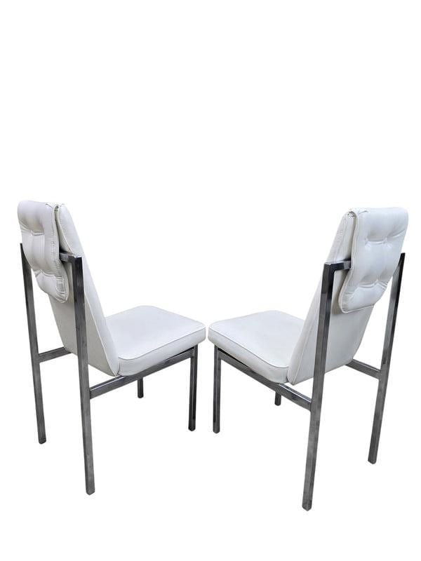 MCM Cal-Style Furniture Mfg. Chrome High Back Dining Chairs – Set of 6 - 7