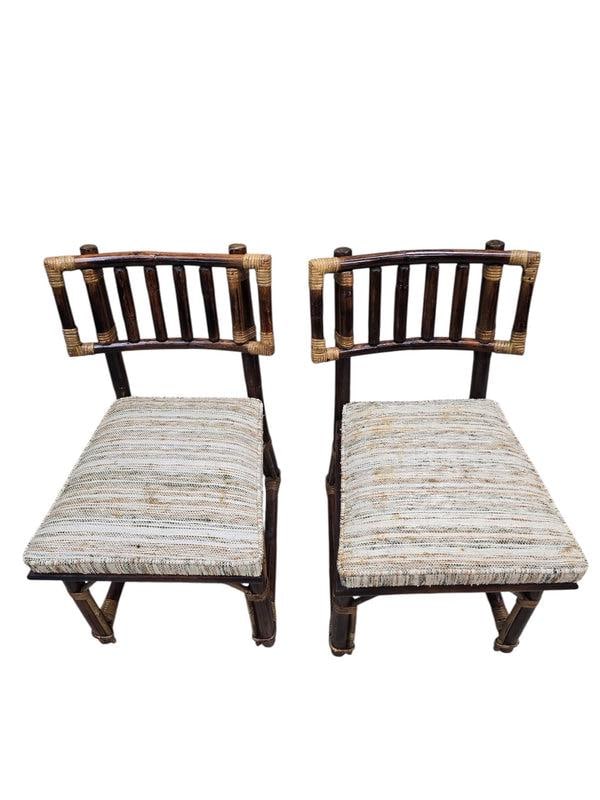 MCM John Wisner for Ficks Reed Rattan & Bamboo Dining Chairs, Set of 6 - 3