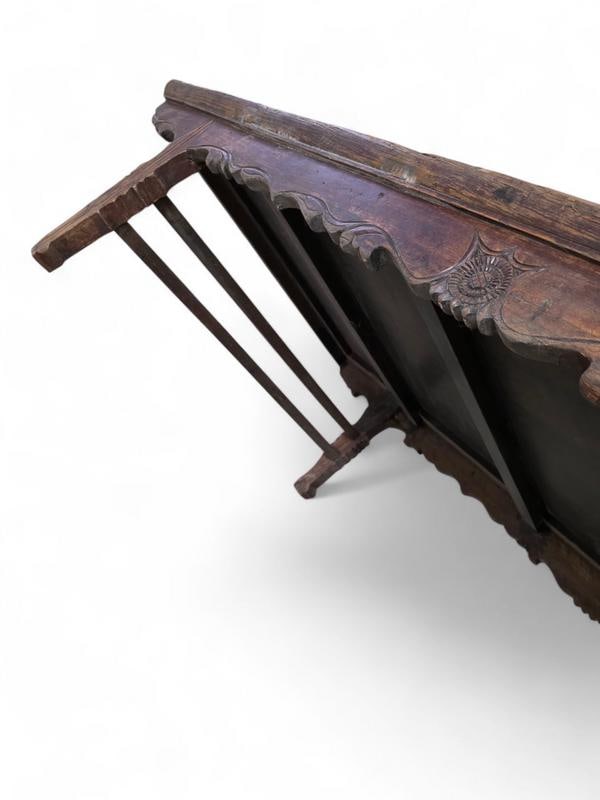 Antique Shanxi Province Ming Dynasty Elm and Rattan Coffee Table - 7