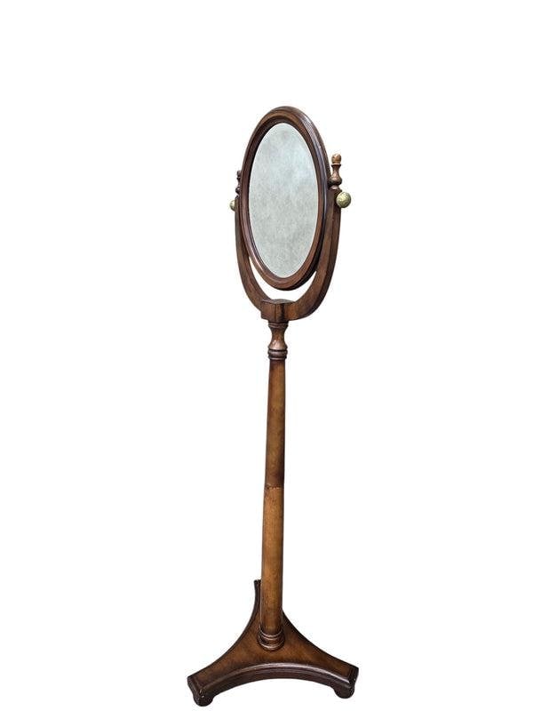 Antique Style Adjustable Pedestal Cheval Shaving Mirror - 4