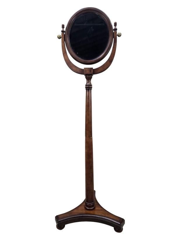 Antique Style Adjustable Pedestal Cheval Shaving Mirror - 7