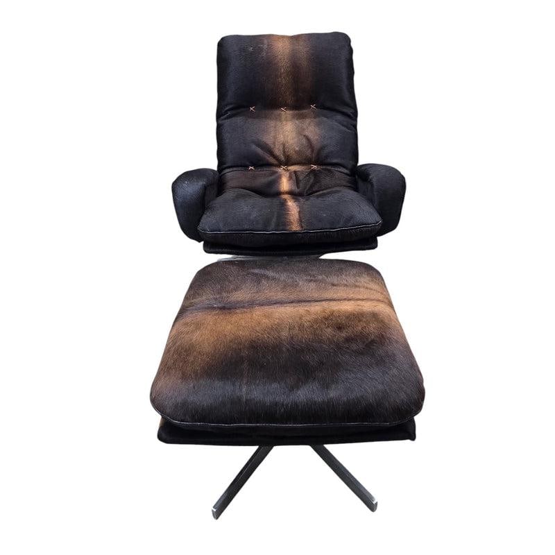 MCM De Sede Lounge Chair and Ottoman Newly Reupholstered - 7