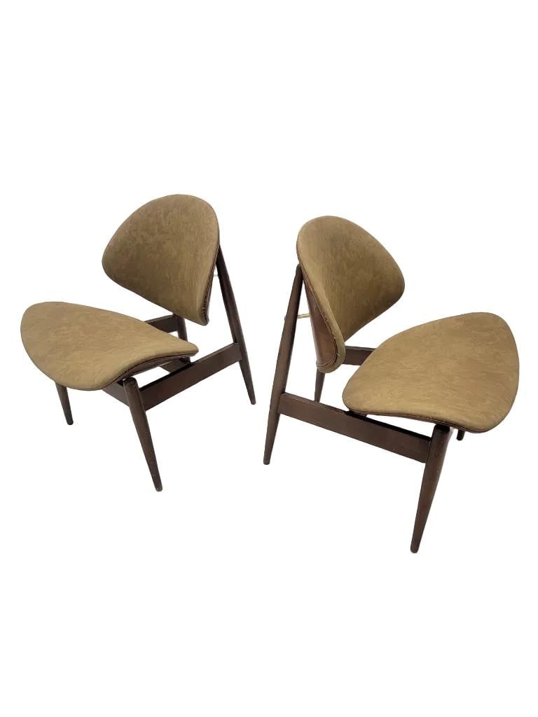 4 MCM Clam Shell Chairs by Seymour James Weiner for Kodawood - 3