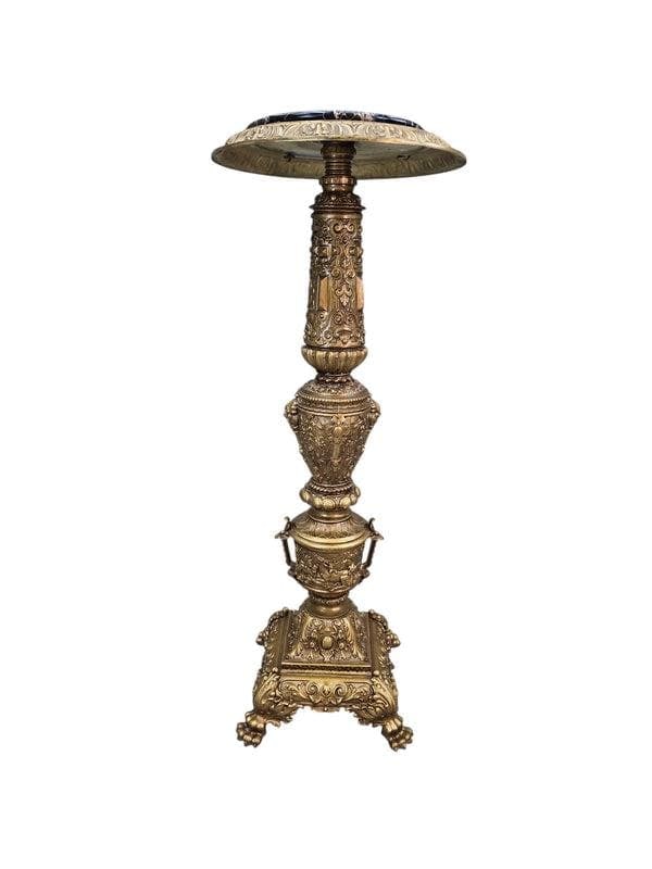 Antique Rococo Revival Style Pedestal Stand - 5