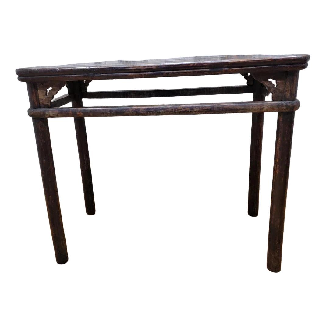 Antique Shanxi Province Elm Accent Table - 3