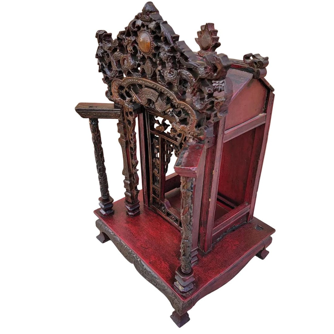 Antique Authentic Chinese Shrine - 8