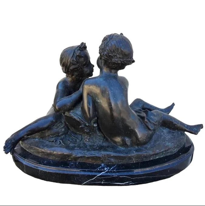 Antique Bronze Putti Sculpture Styled after Albert-Ernest Carrier-Belleuse - 3