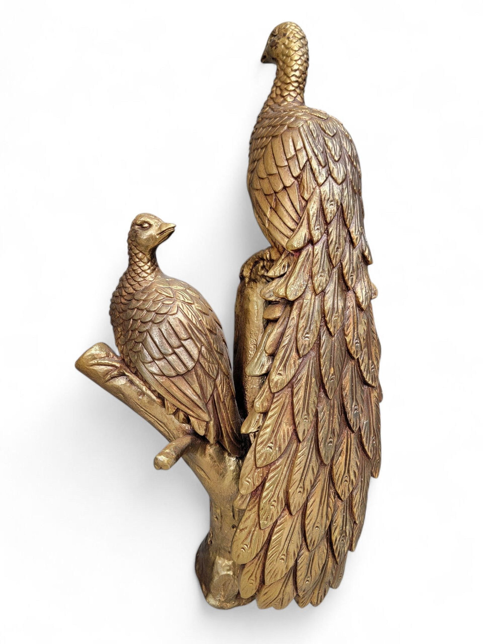 Hollywood Regency Italian Peacock Wall Mirror - 4