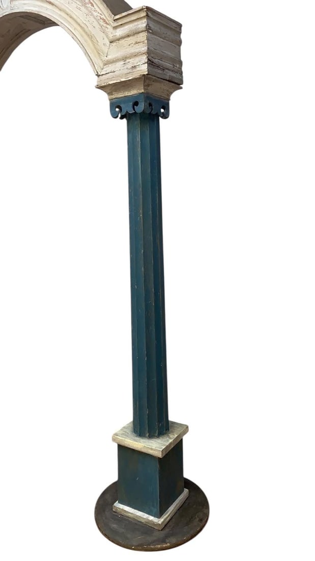 Vintage French Style Architectural Dual Column Free Standing Archway - 4