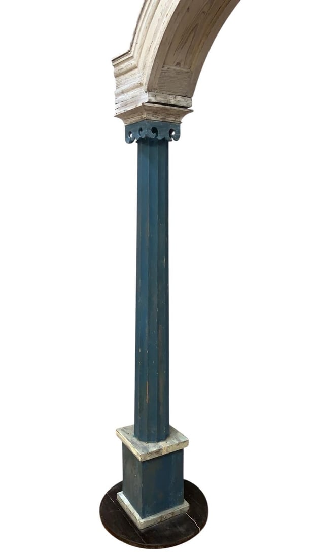 Vintage French Style Architectural Dual Column Free Standing Archway - 6