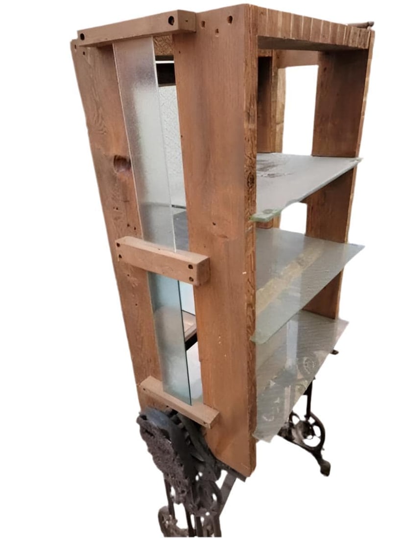 Antique Beste Deutsche Linen Press Mangel Machine - 6