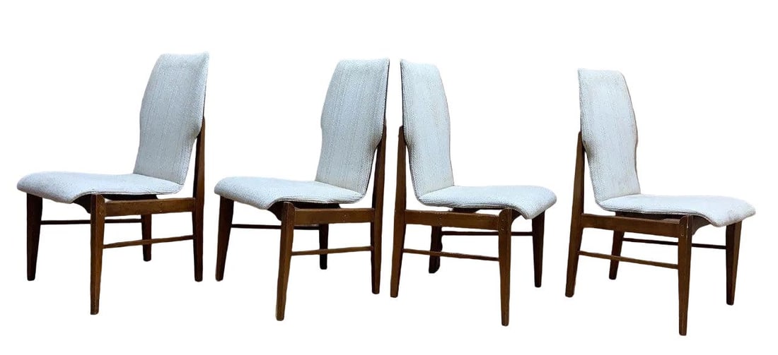 MCM High Back Dining Chairs by Lane - Set of 4 - 4