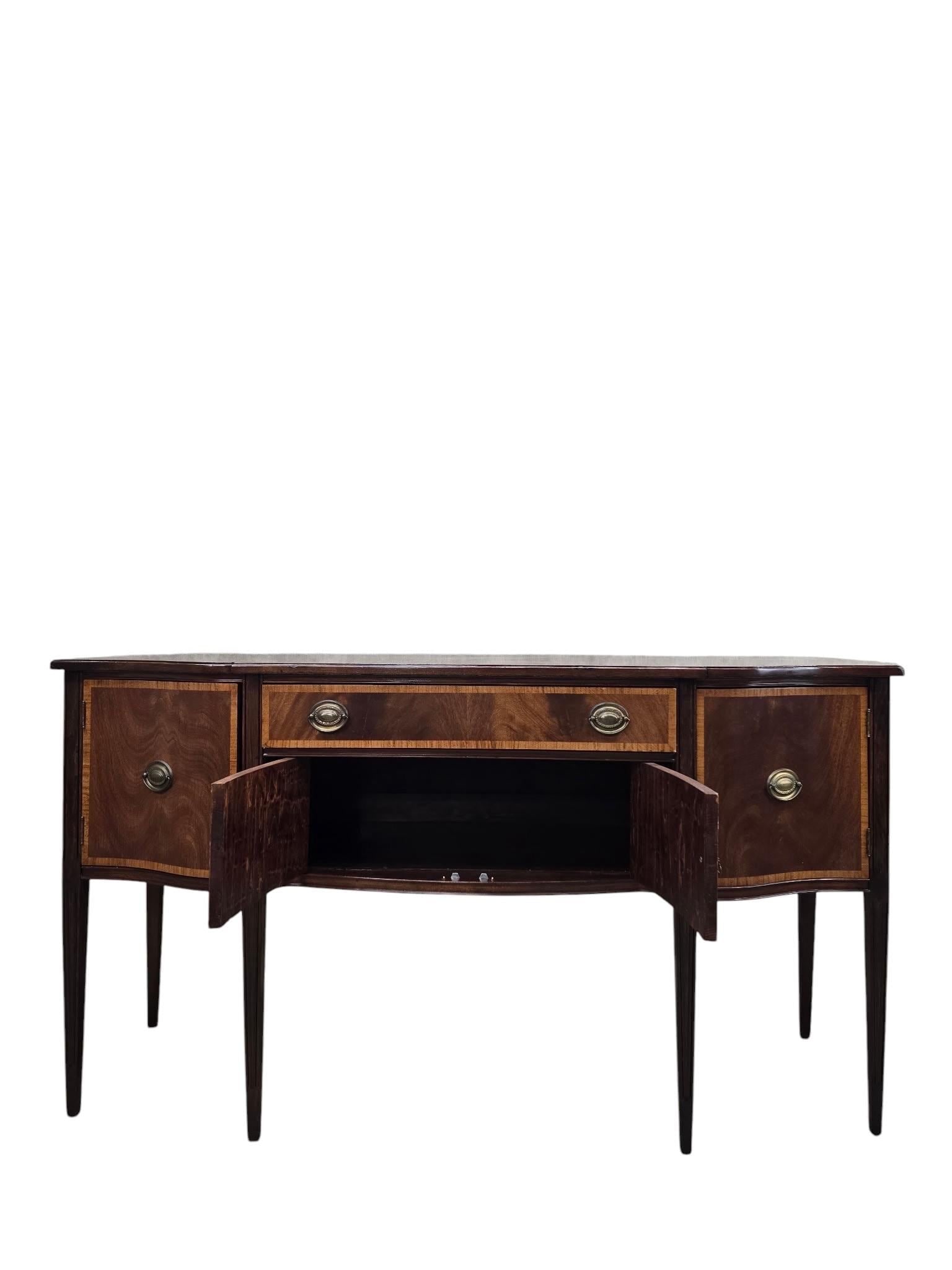 Antique Georgian Style Mahogany Sideboard Server - 3