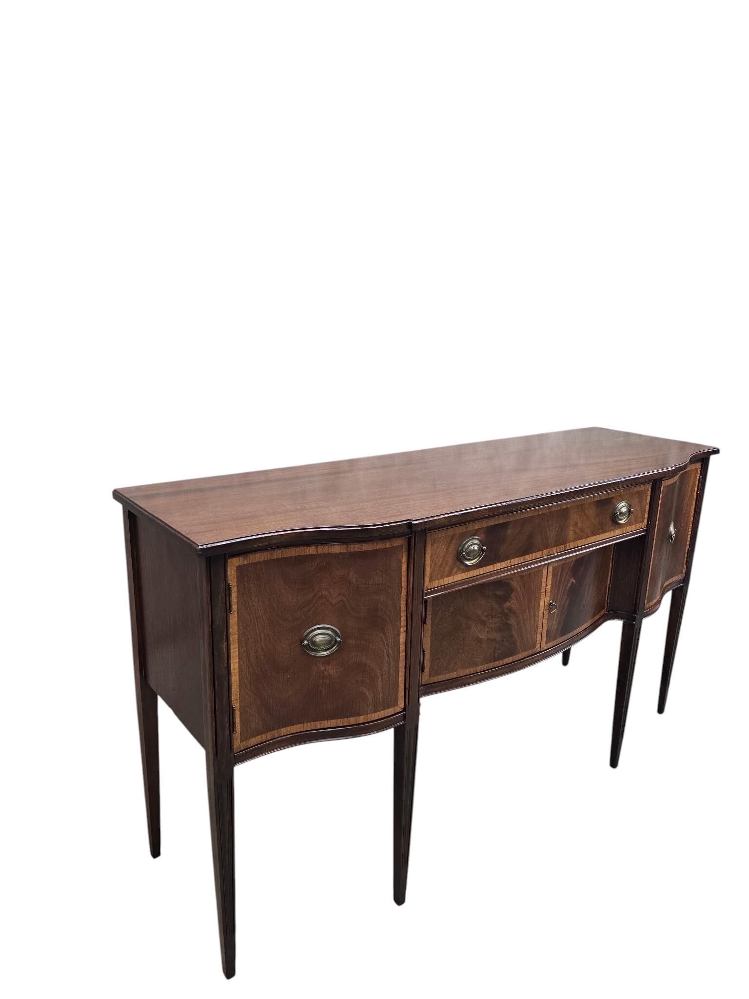 Antique Georgian Style Mahogany Sideboard Server - 5