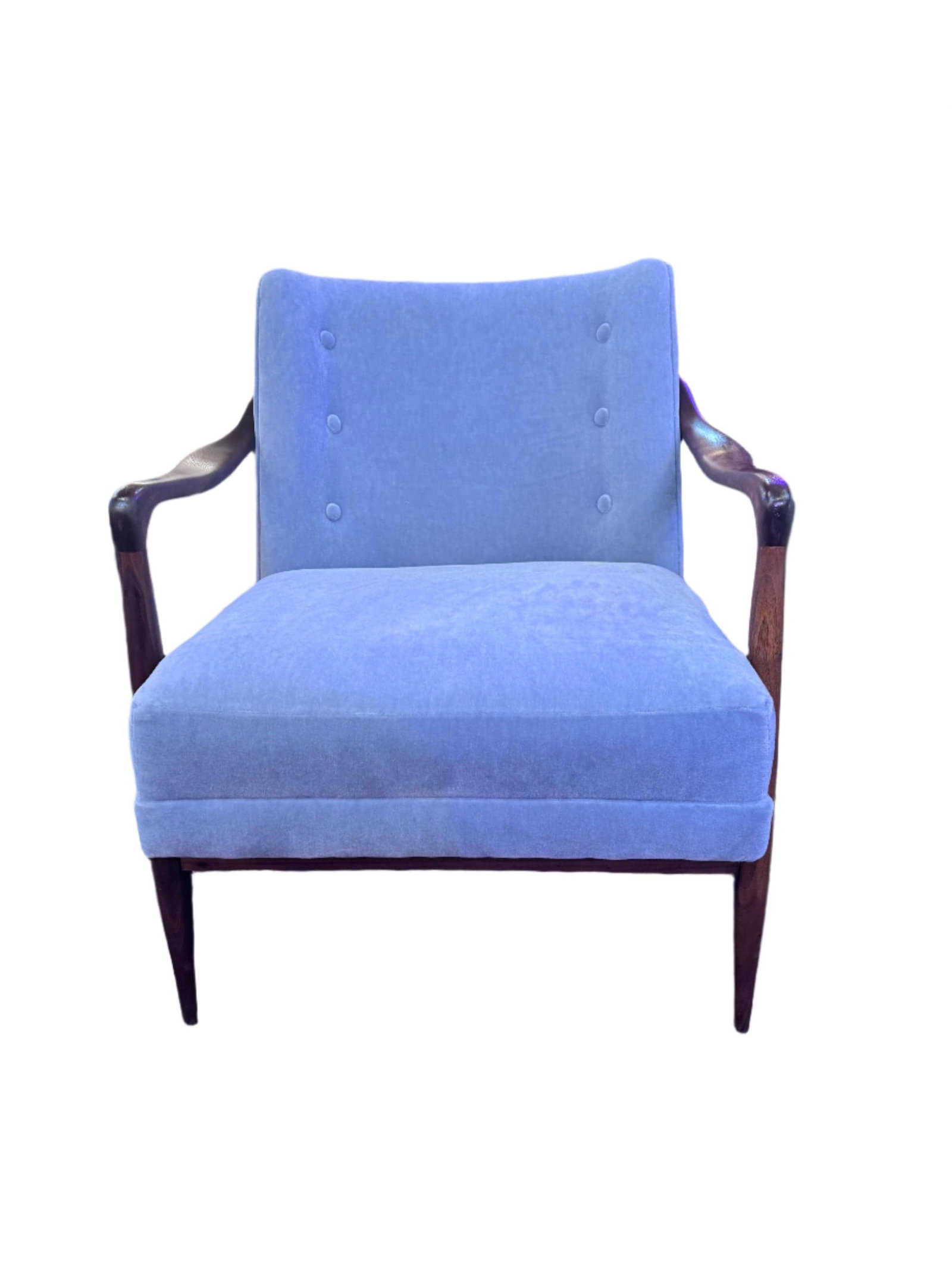 MCM Sculptural Accent Chair Newly Reupholstered - 8
