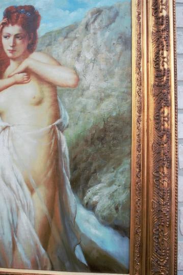 Antique French Neoclassical Style Painting - 6