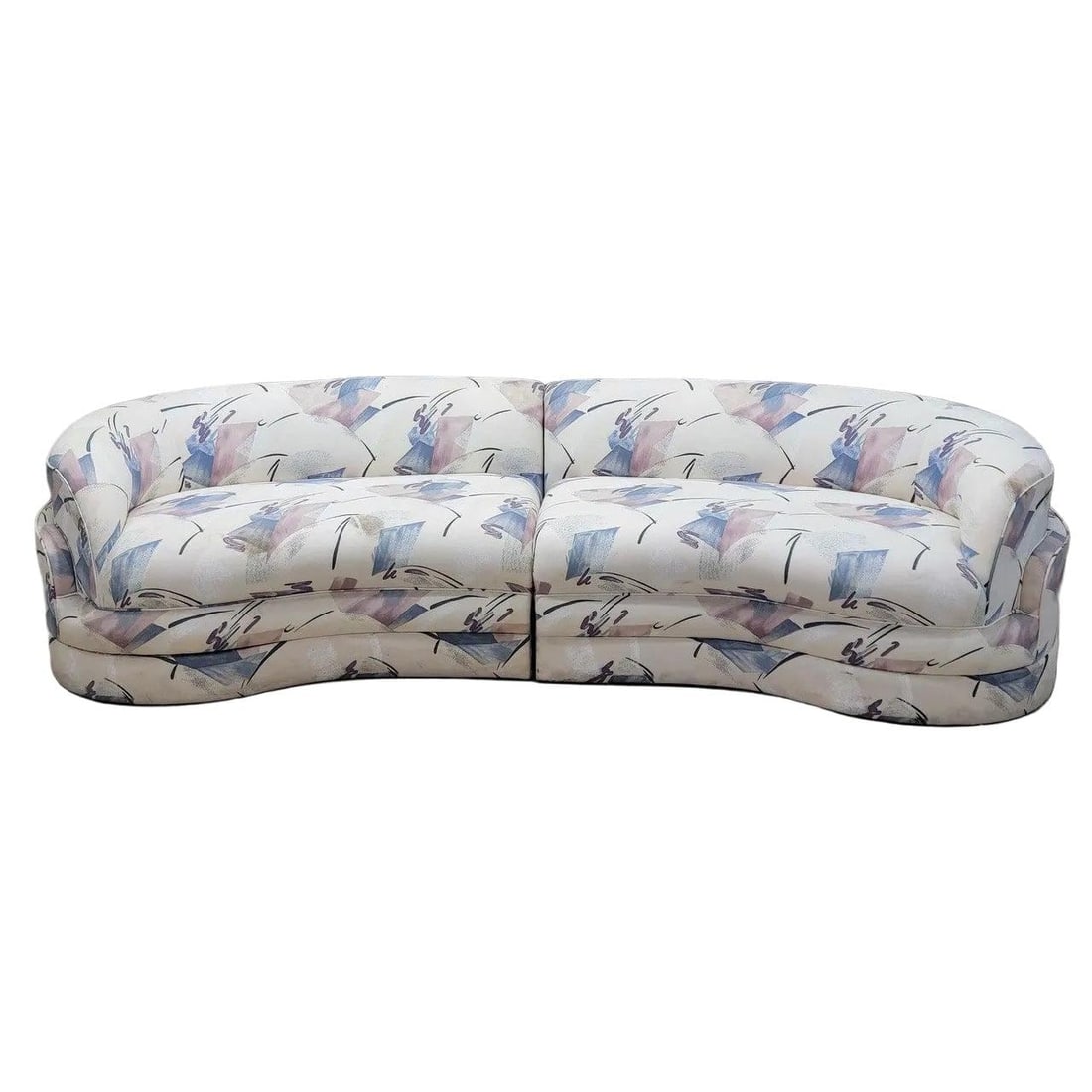 Postmodern Kagan Style Curved Sectional Sofa - 6