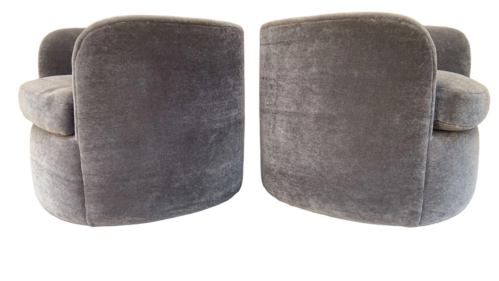 MCM Faudet-Harrison Swivel Lounge Chairs Newly Reupholstered - Pair - 5