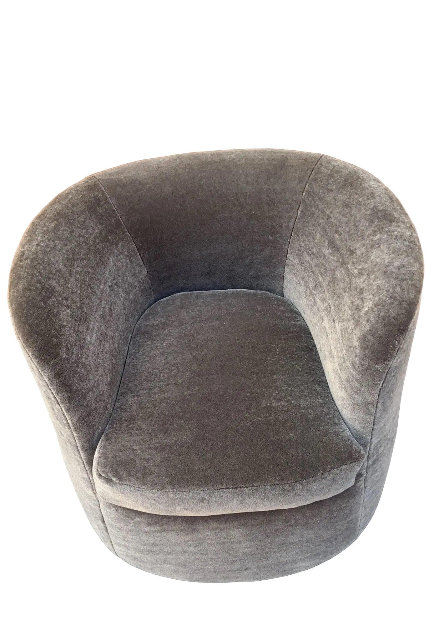 MCM Faudet-Harrison Swivel Lounge Chairs Newly Reupholstered - Pair - 6