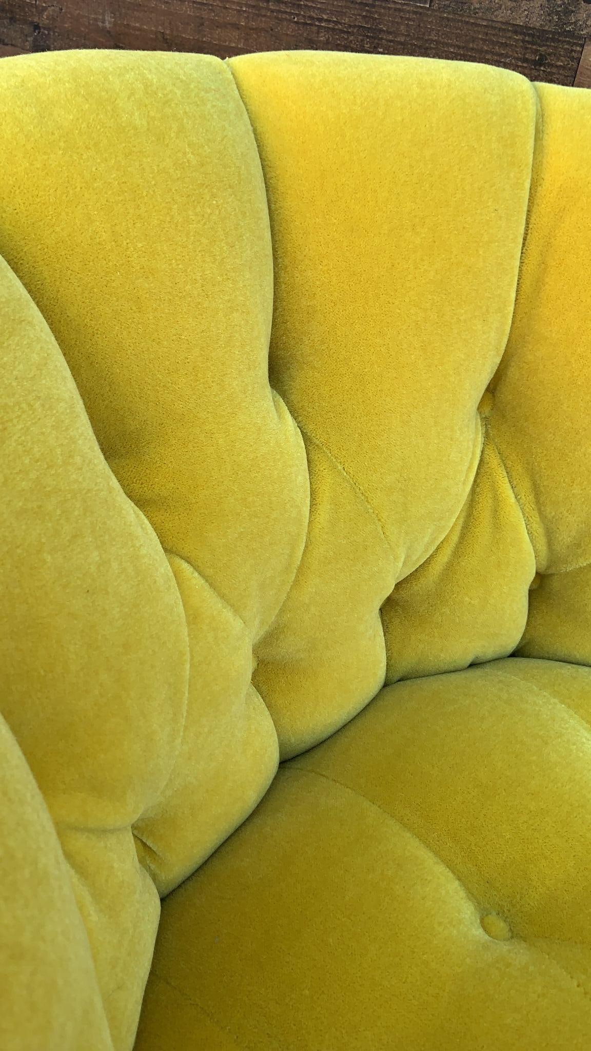 MCM Tufted Barrel Back Swivel Lounge Chair Newly Reupholstered - 8
