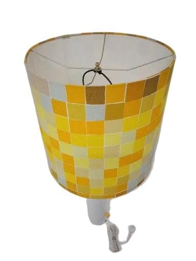 MCM Italian Retro Table Lamp with Yellow Shade - 5