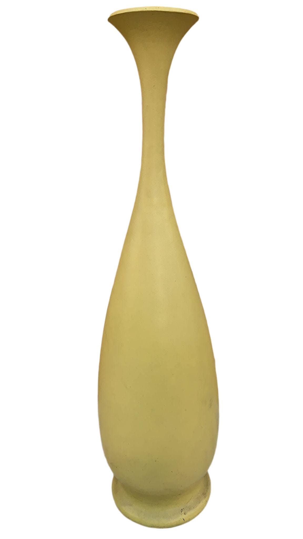 MCM Swedish Ceramic Yellow Floor Vase - 3