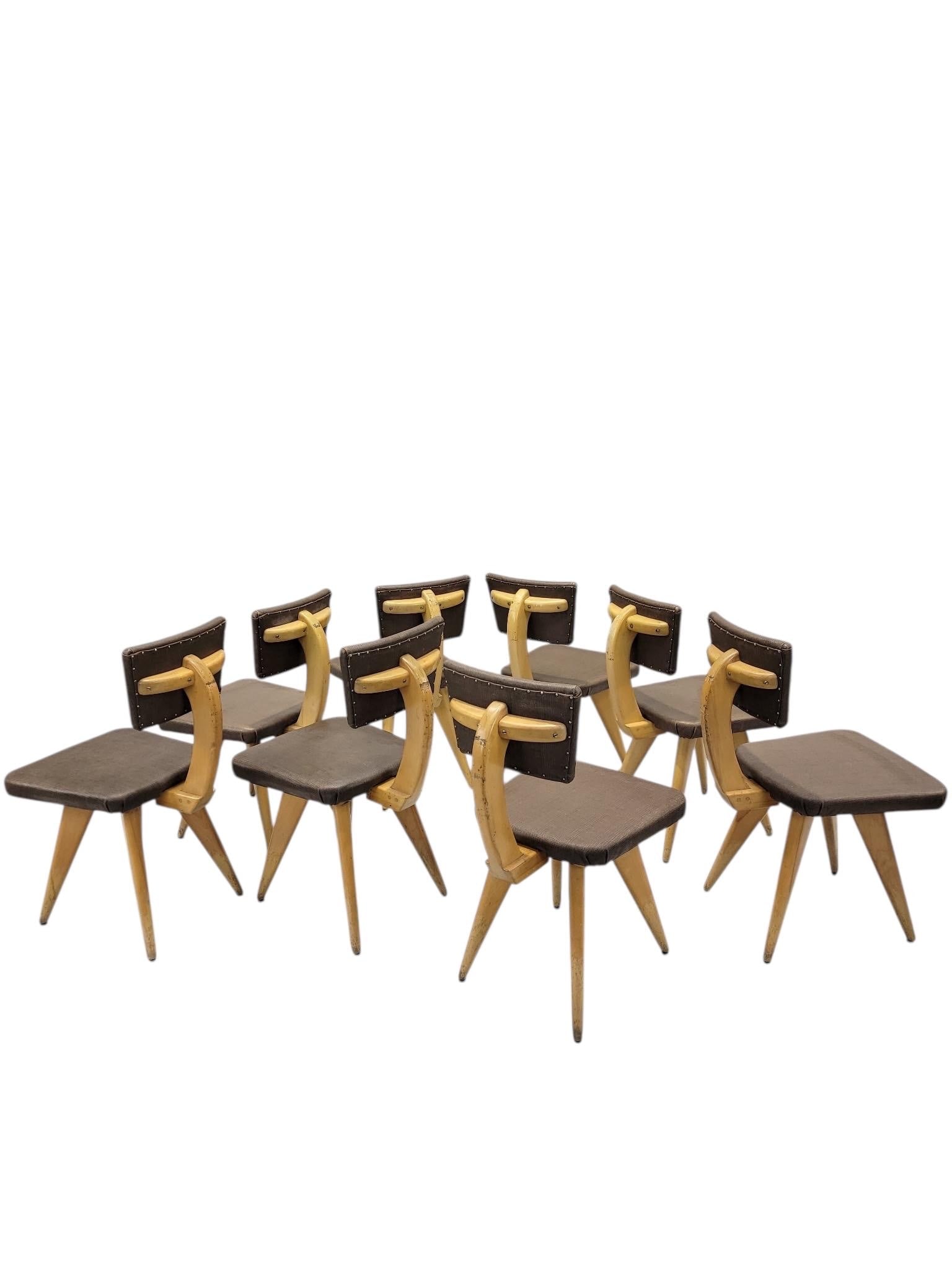 MCM Italian Style Sculptural Dining Chairs – 8 - 3