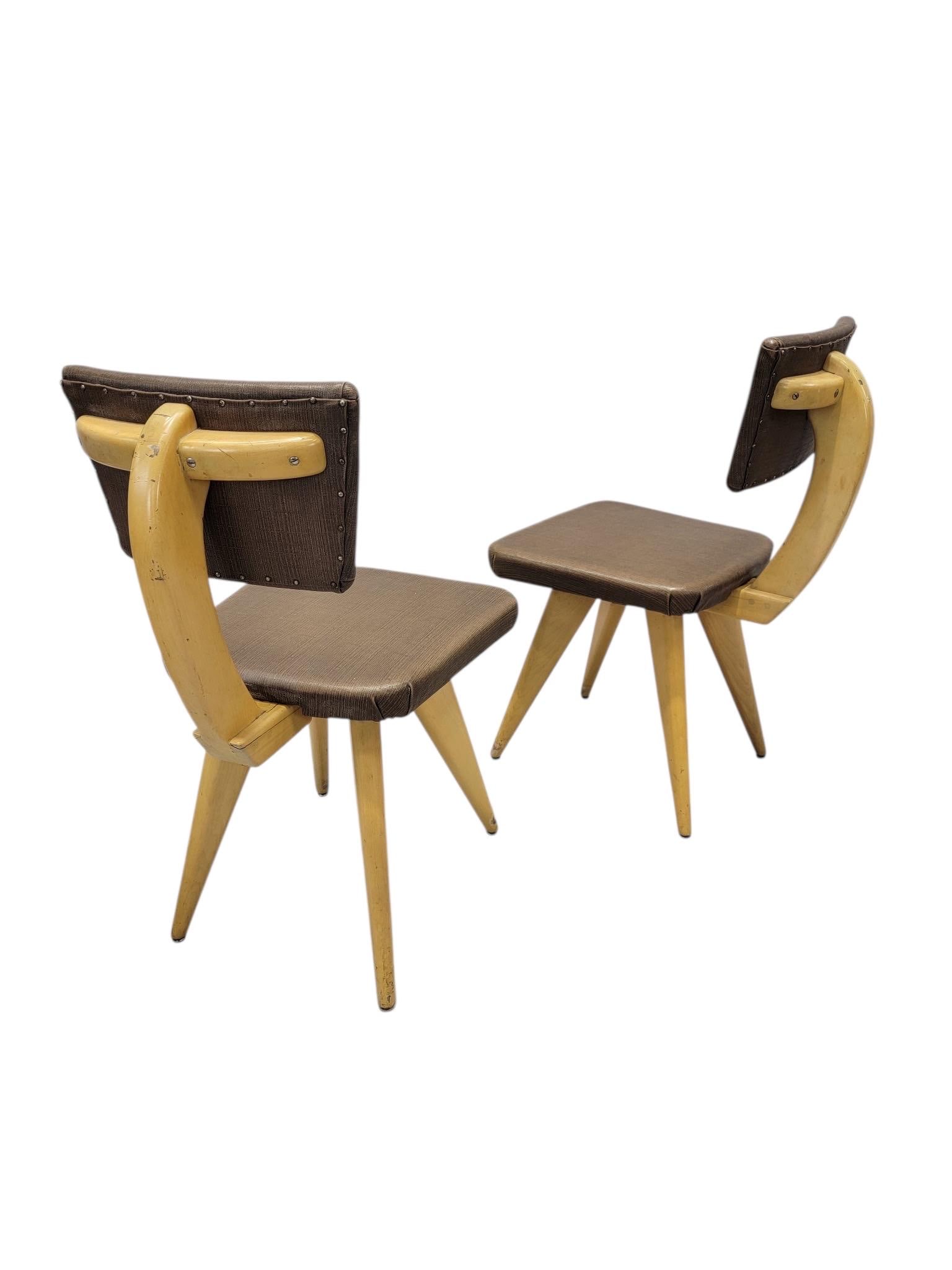 MCM Italian Style Sculptural Dining Chairs – 8 - 6