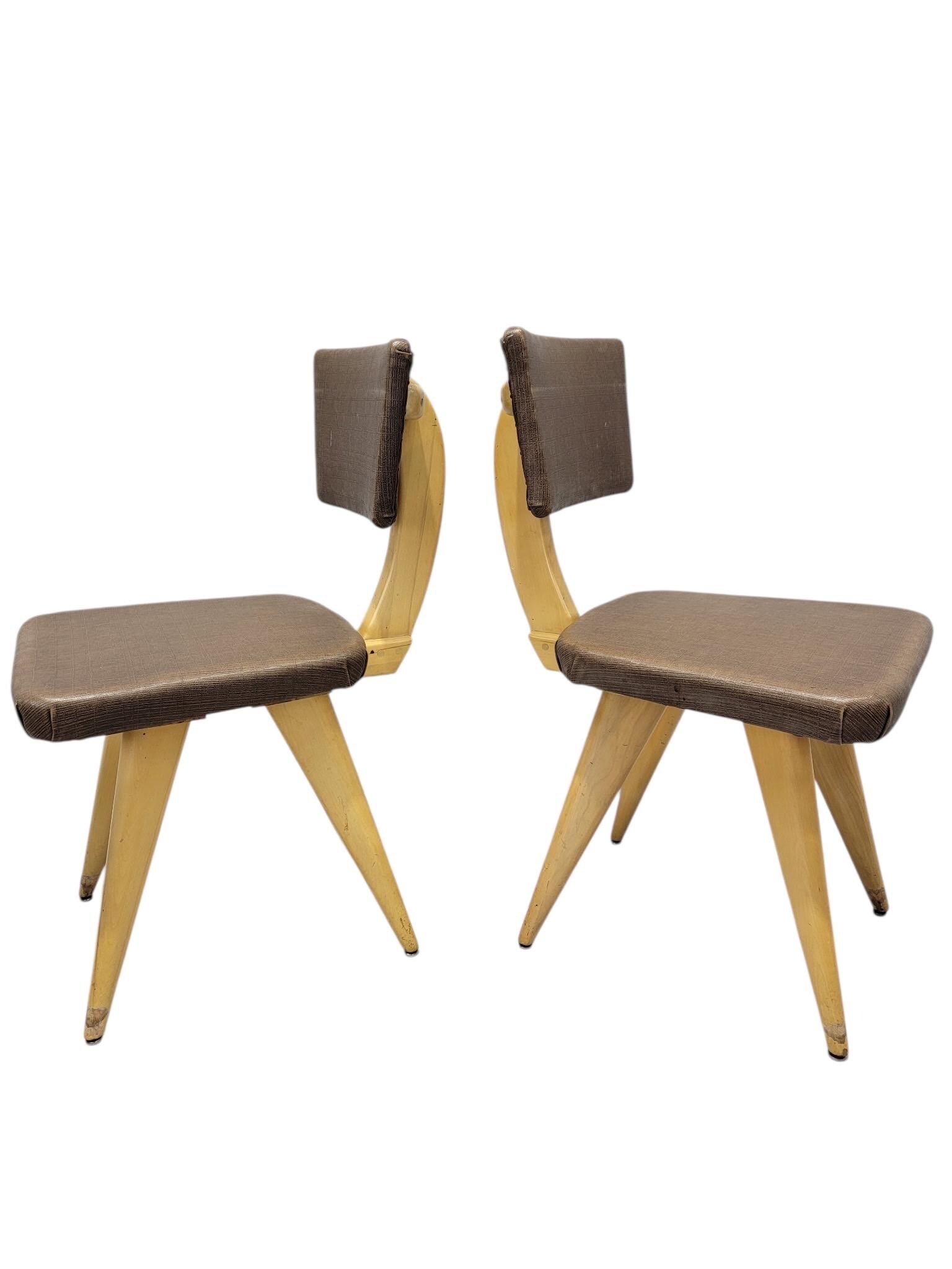 MCM Italian Style Sculptural Dining Chairs – 8 - 8