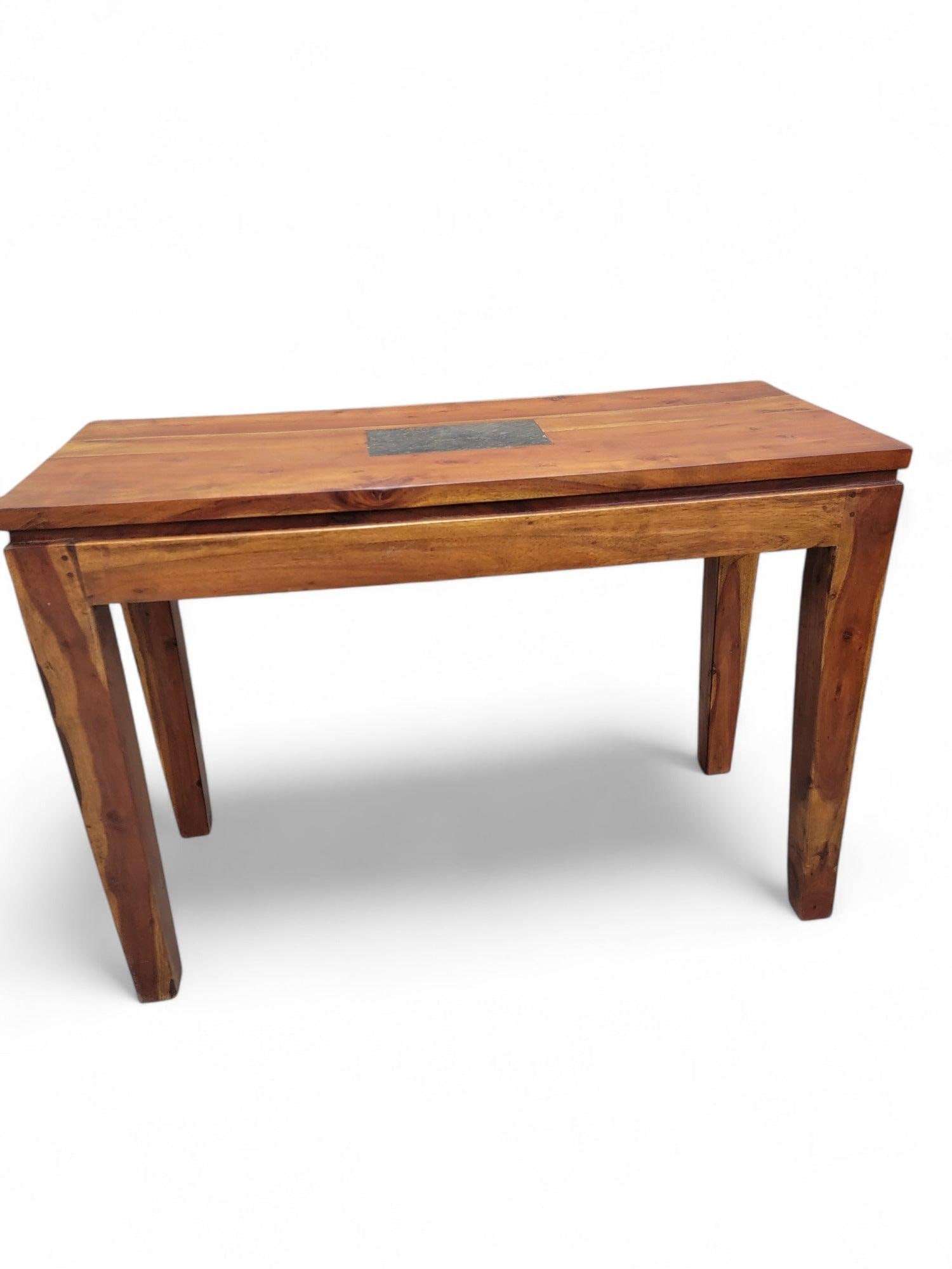 Vintage Rustic Reclaimed Barnwood Console Table - 3