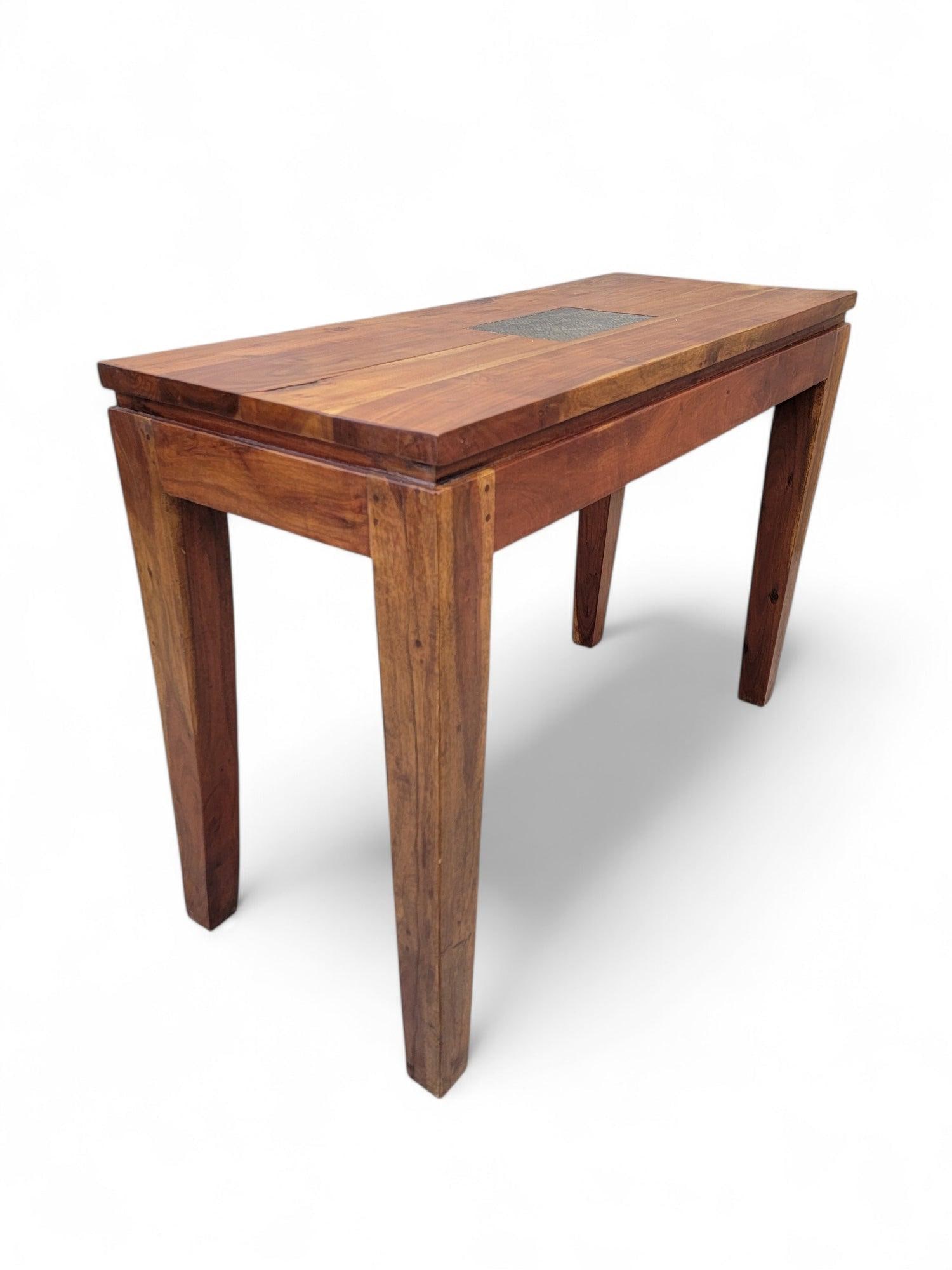 Vintage Rustic Reclaimed Barnwood Console Table - 5