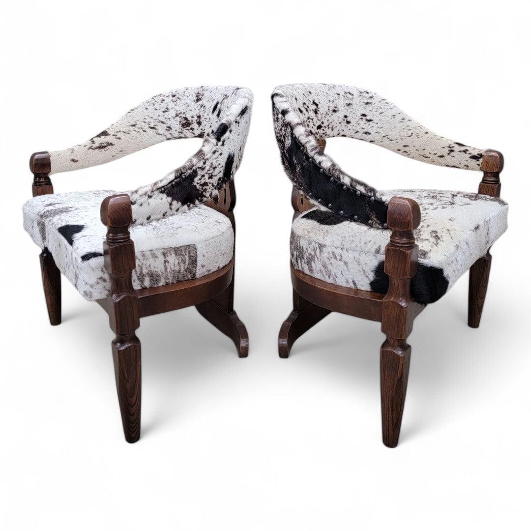 Modern Asian Inspired Dining Chairs Newly Reupholstered - 4 - 5